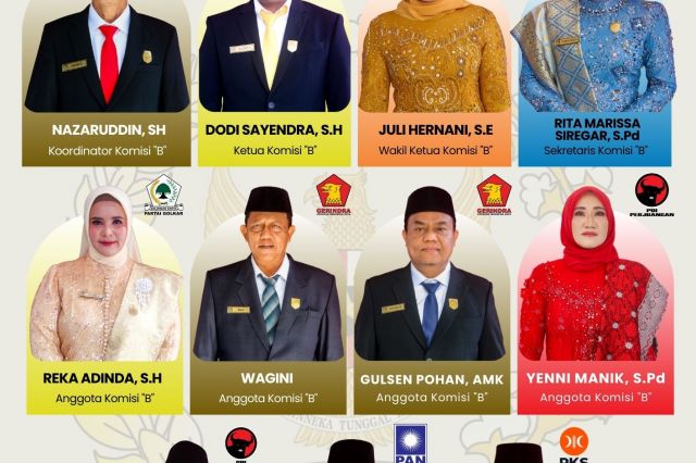 Susunan Komisi B DPRD Kabupaten Asahan